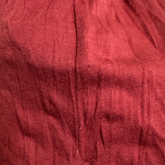 Bordeaux Ruffled Red Mini Top - Picture 5 of 7